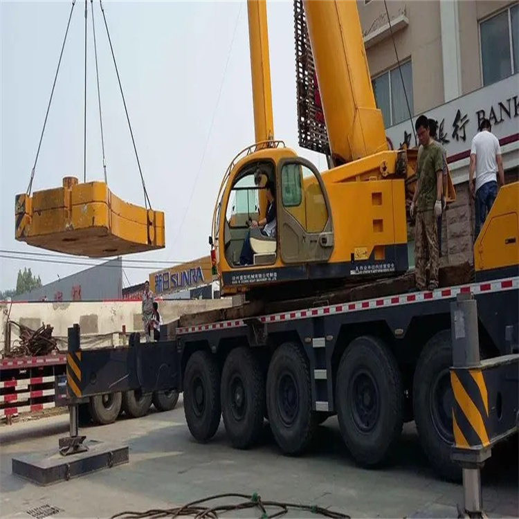 铜陵郊区当地吊车出租|机器吊装|75吨|工厂搬迁服务